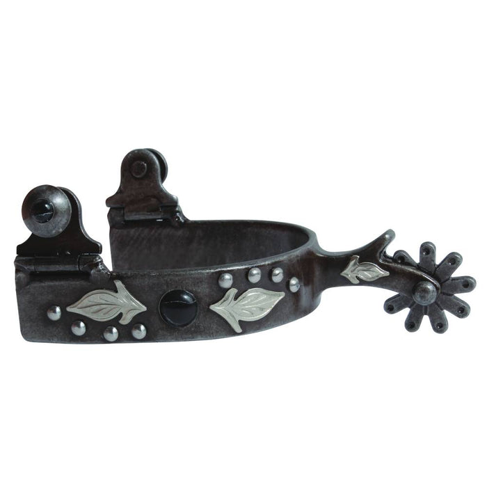 Professional's Choice 1" Black Feather Spur Tack - Spurs Professional's Choice