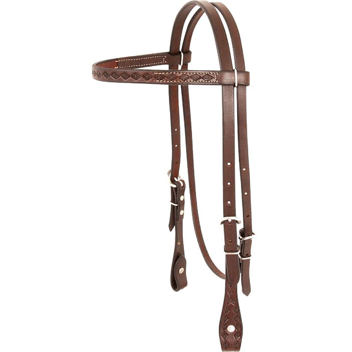 Cashel Diamond Stamp Trail Browband Headstall Tack - Headstalls Cashel
