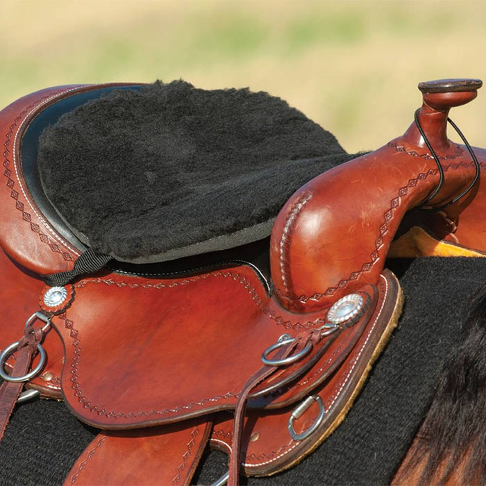 Cashel Western Long Fleece Tush Cushion Tack - Saddle Accessories Cashel Black