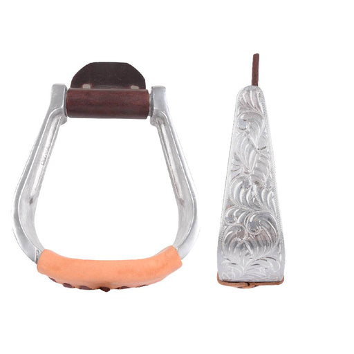 Martin Saddlery Hand Engraved Aluminum Stirrup Tack - Saddle Accessories Martin Saddlery 2"