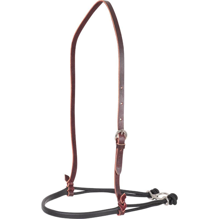 Martin Saddlery Double Nylon Rope Nosebands With Shrink Wrap Cover Tack - Nosebands & Tie Downs Martin Saddlery Black