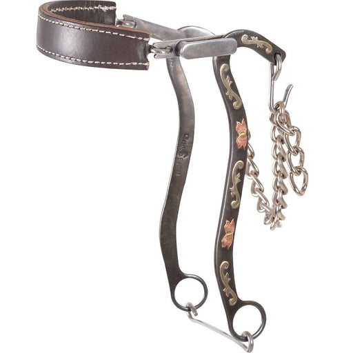 Classic Equine BitLogic Browned Iron Hackamore Tack - Bits Classic Equine