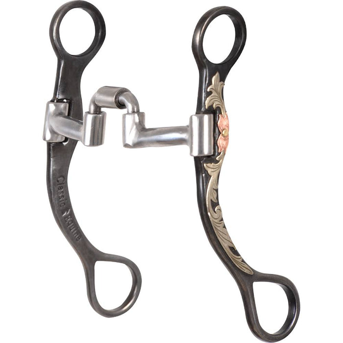 Classic Equine BitLogic 7-1/2" Cheek Browned Iron Low Port Barrel Bit Tack - Bits Classic Equine