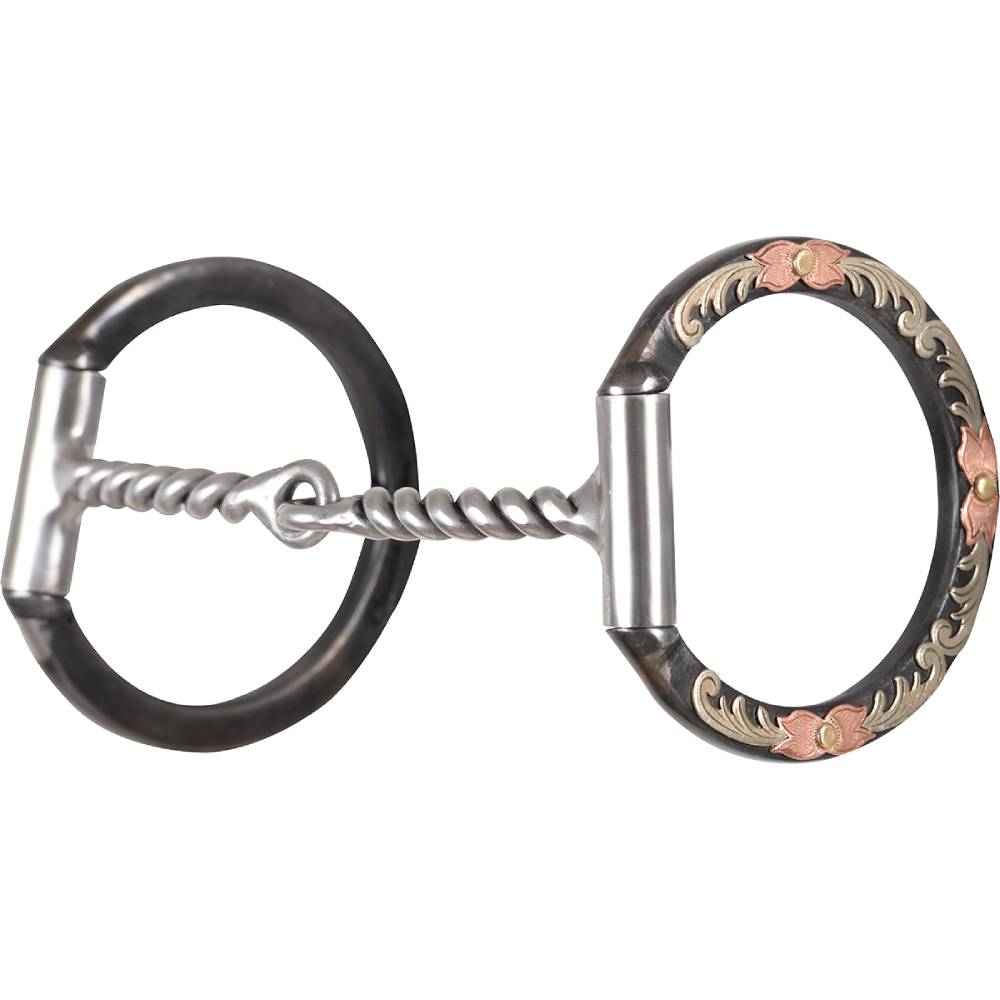 Classic Equine BitLogic Browned Iron Dee Ring Twisted Wire Snaffle Tack - Bits, Spurs & Curbs - Bits Classic Equine   