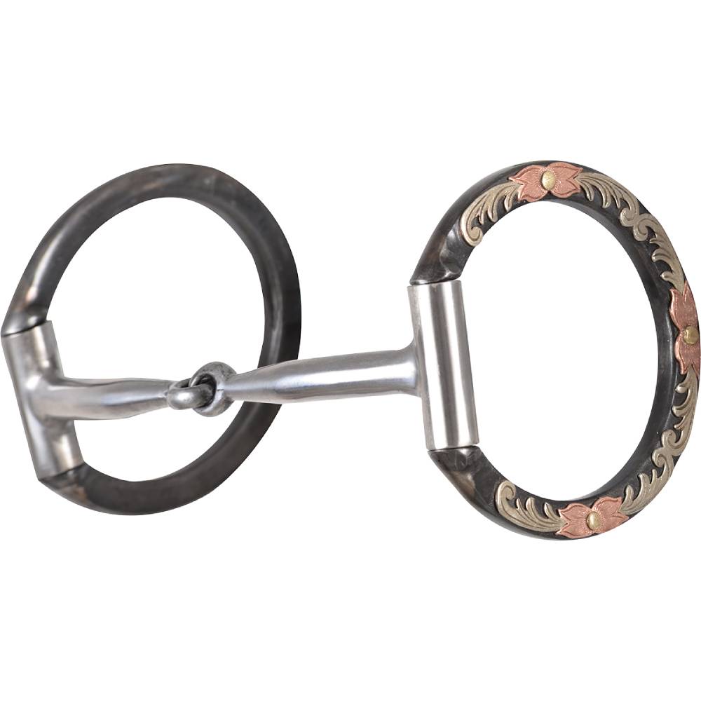 Classic Equine BitLogic Browned Iron Smooth Snaffle Dee Ring Bit Tack - Bits, Spurs & Curbs - Bits Classic Equine   