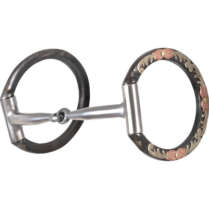 Classic Equine BitLogic Browned Iron Smooth Snaffle Dee Ring Bit Tack - Bits Classic Equine