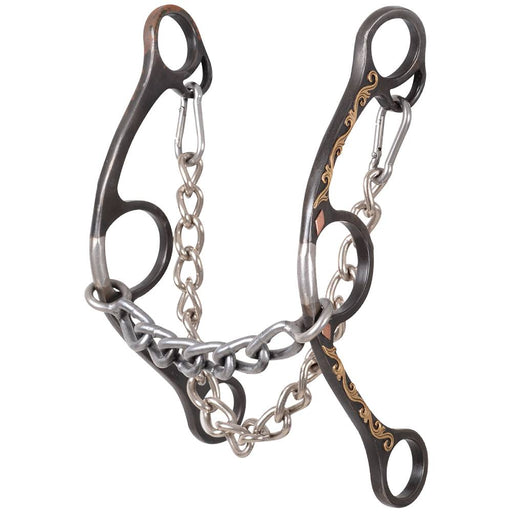 Sherry Cervi Diamond Floral Long Shank Chain Gag Bit Tack - Bits Classic Equine