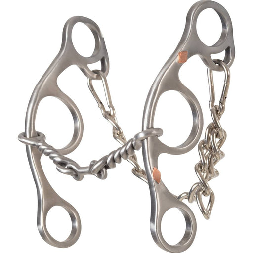 Classic Equine Diamond Short Shank Twisted Wire Dogbone Bit Tack - Bits Classic Equine