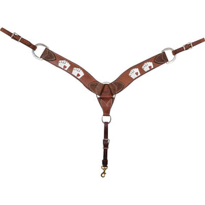 Martin Saddlery Card Suit Breastcollar Tack - Breast Collars Martin Saddlery   