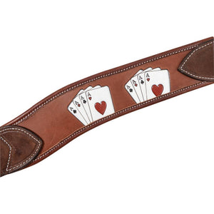 Martin Saddlery Card Suit Breastcollar Tack - Breast Collars Martin Saddlery   