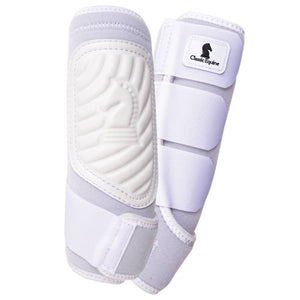 Classic Equine ClassicFit Boots - Front Tack - Leg Protection - Splint Boots Classic Equine White Small 