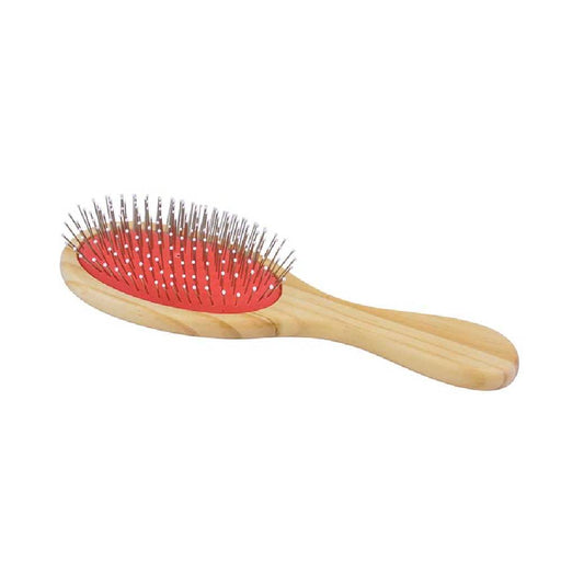 Partrade Wood Handle Pin Bristle Brush Equine - Grooming Partrade