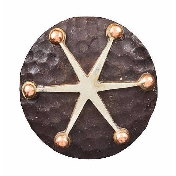 6 Point Copper Star Tack - Conchos & Hardware MISC 1" Wood Screw