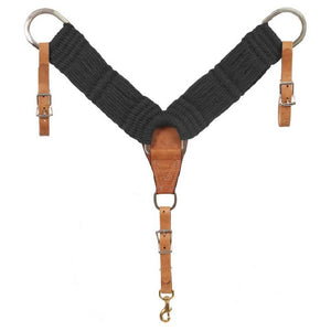 Mustang Black 100% Mohair Breast Collar Tack - Breast Collars Mustang