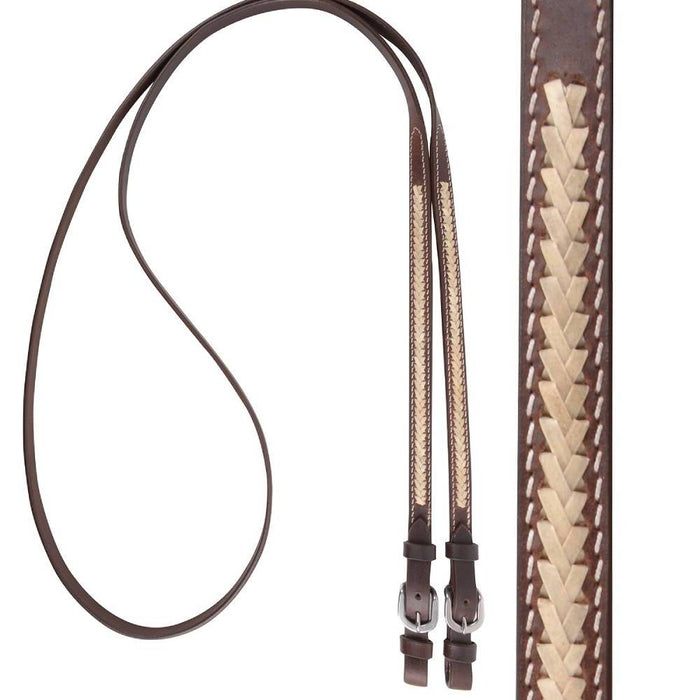 Cashel Rawhide Lace Roping Rein Tack - Reins Cashel