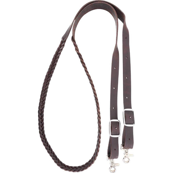 Martin Saddlery Braided Latigo Roping Reins Tack - Reins Martin Saddlery 3/4"