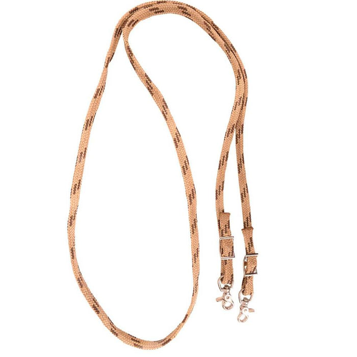 Martin Saddlery Braided Nylon Roping Reins Tack - Reins Martin Saddlery Tan