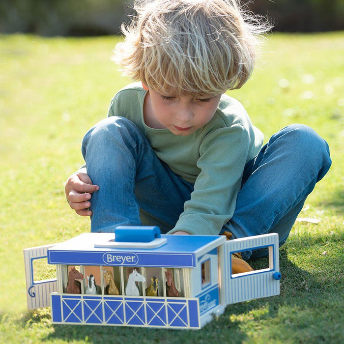 Breyer Farms Wood Carry Stable KIDS - Accessories - Toys Breyer