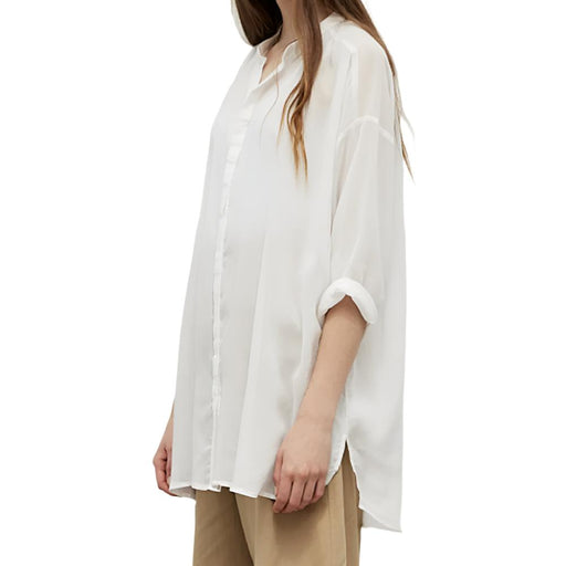 Grade & Gather Longline Tencel Shirt WOMEN - Clothing - Tops - Short Sleeved Grade & Gather
