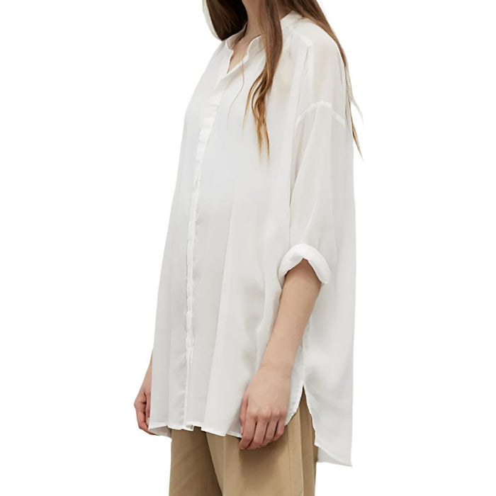 Grade & Gather Longline Tencel Shirt WOMEN - Clothing - Tops - Short Sleeved Grade & Gather