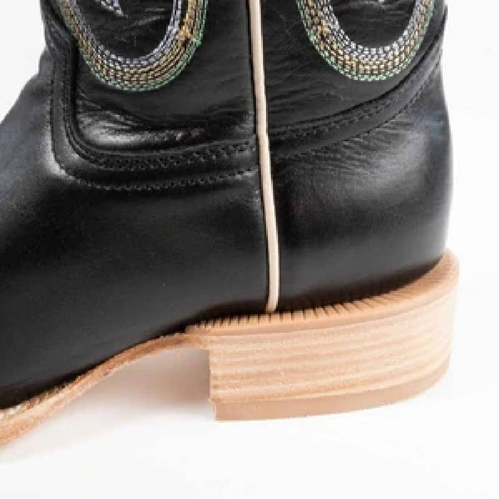 R. Watson Women's Ebony Calf Square Toe Boot WOMEN - Footwear - Boots - Western Boots R Watson