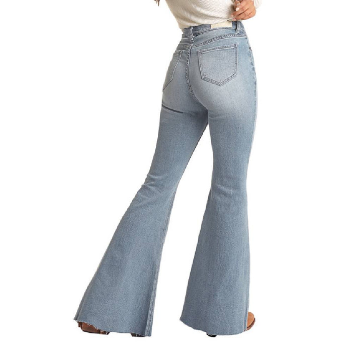 *Rock & Roll Denim Women's Distress Bell Bottom Jean - FINAL SALE WOMEN - Clothing - Jeans Panhandle