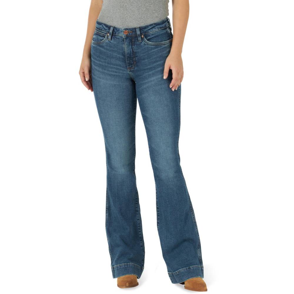 Wrangler Women's Retro Green Trouser Jean - FINAL SALE WOMEN - Clothing - Jeans Wrangler   