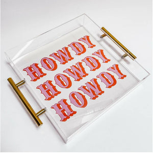 Howdy Large Tray HOME & GIFTS - Gifts Tart by Taylor   