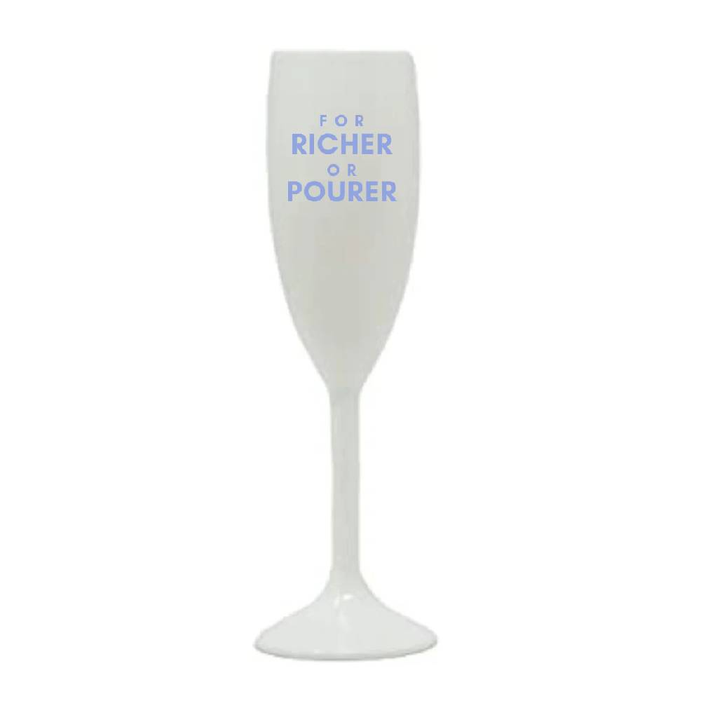 For Richer Or Pourer Champagne Flute - FINAL SALE HOME & GIFTS - Gifts Tart by Taylor   