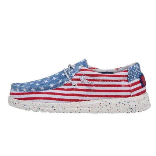 Hey Dude Youth Wally - Stars N Stripes KIDS - Footwear - Casual Shoes Hey Dude