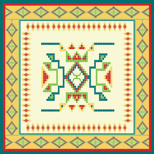 Hooey Beaded Star Satin Wild Rag ACCESSORIES - Additional Accessories - Wild Rags & Scarves Hooey