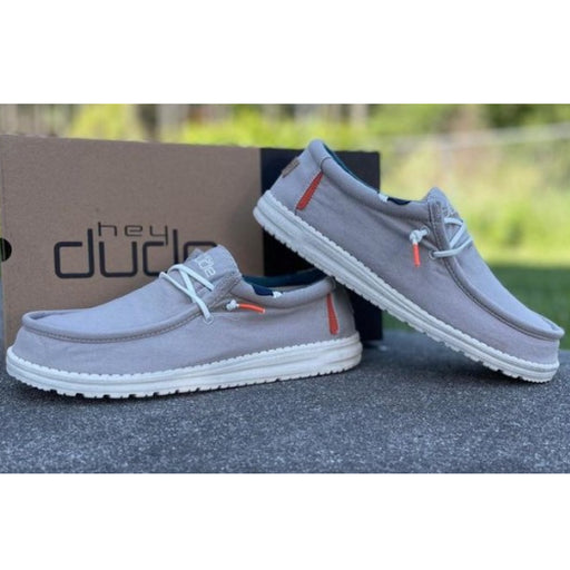 Hey Dude Wally Washed Smoke Grey - FINAL SALE MEN - Footwear - Casual Shoes Hey Dude