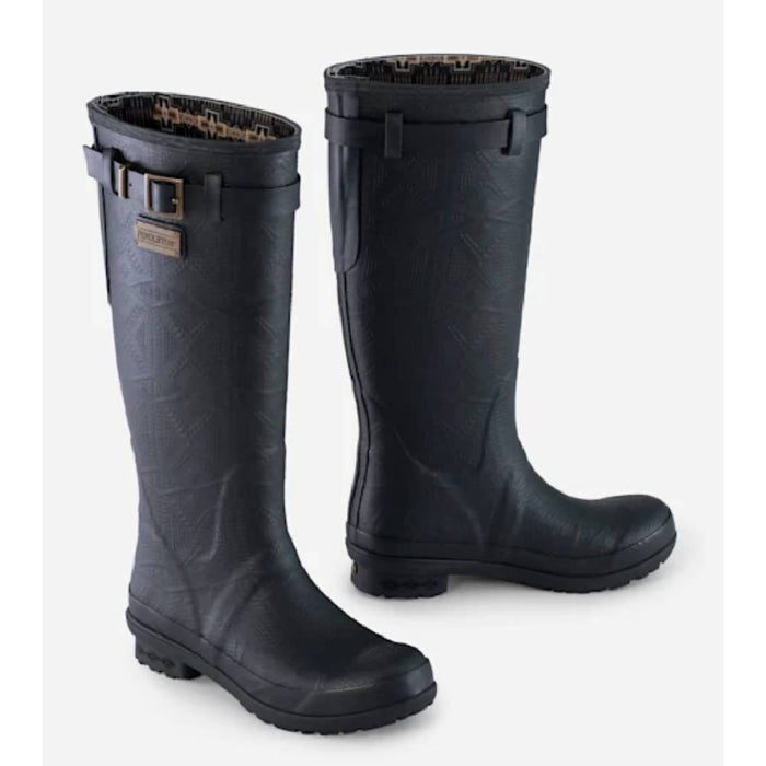 Pendleton Heritage Tall Embossed Boot - Black - FINAL SALE WOMEN - Footwear - Boots - Fashion Boots Pendleton