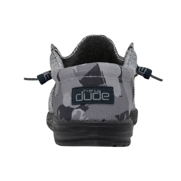 Hey Dude Wally Funk - Wool Grey Camo - FINAL SALE - Size 14 MEN - Footwear - Casual Shoes Hey Dude