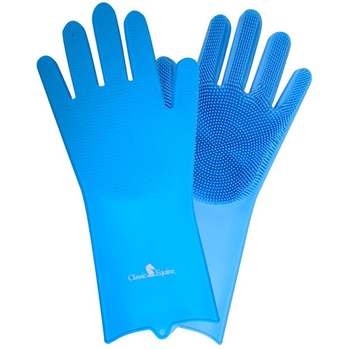 Classic Equine Wash Gloves Equine - Grooming Classic Equine Blue