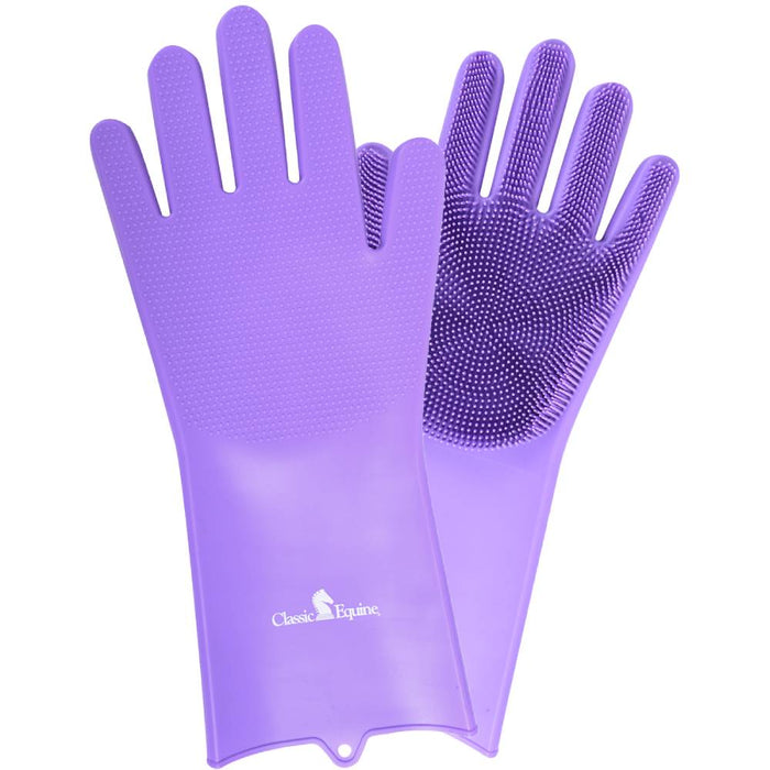 Classic Equine Wash Gloves Equine - Grooming Classic Equine Purple