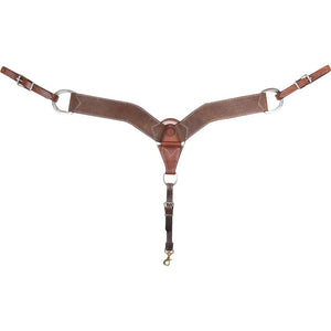 Martin Saddlery 2-3/4" Chocolate Roughout Breast Collar Tack - Breast Collars Martin Saddlery   