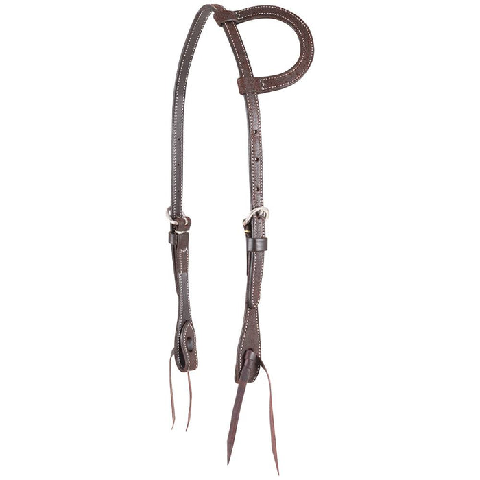 Martin Saddlery Roughout One Ear Headstall Tack - Headstalls Martin Saddlery Chocolate Roughout