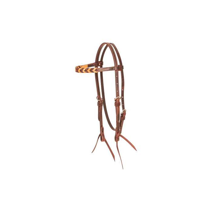Martin Saddlery Blood Knot Browband Headstall Tack - Headstalls Martin Saddlery Natural Blood Knots