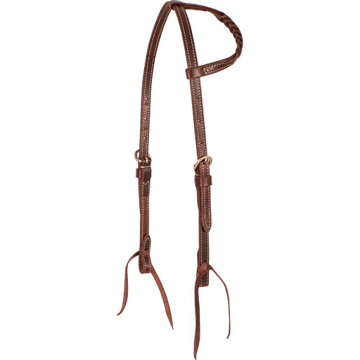Martin Saddlery Latigo Blood Knot One Ear Headstall Tack - Headstalls Martin Saddlery Latigo Blood Knots