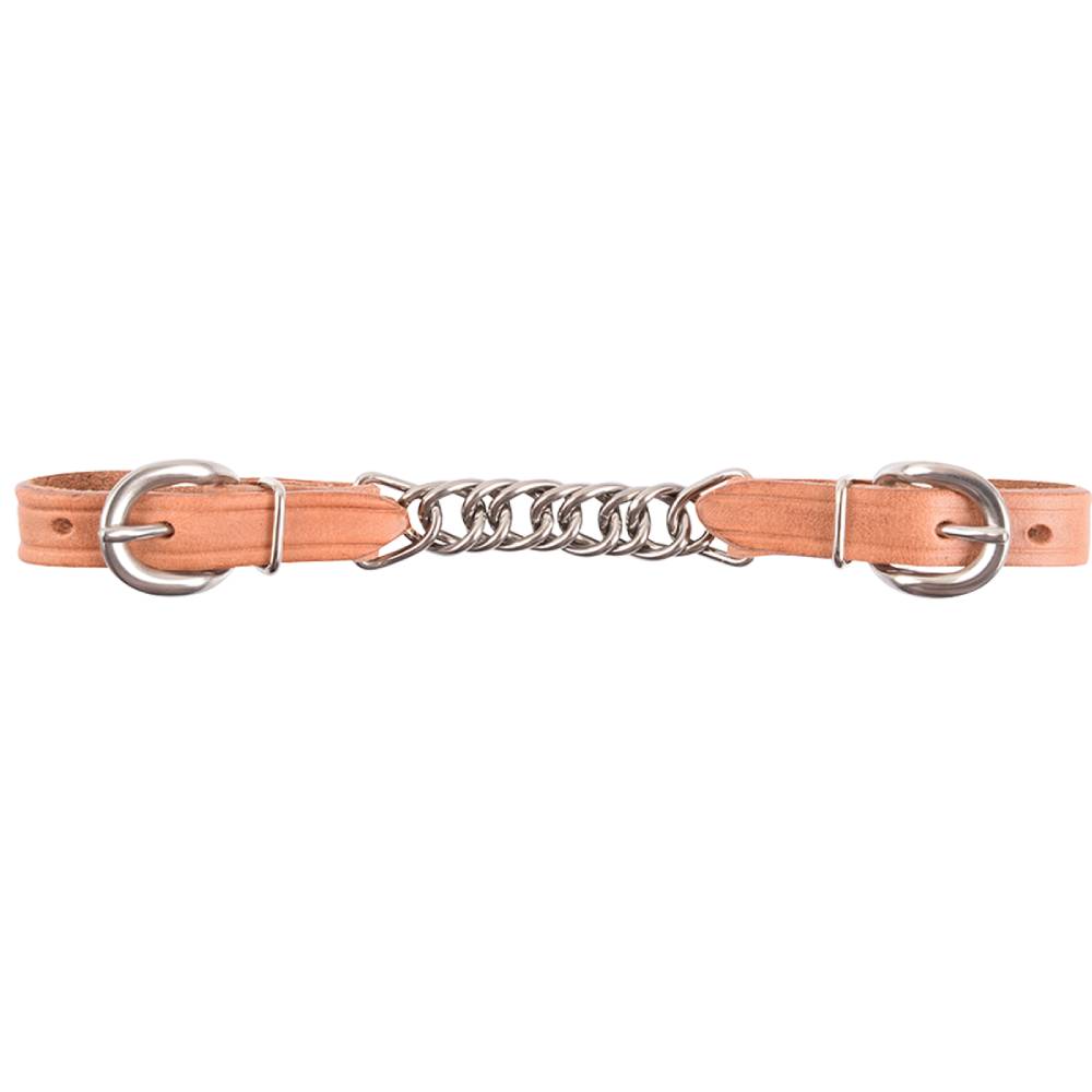 Martin Saddlery Harness Chain Curb Strap Tack - Bits, Spurs & Curbs - Curbs Martin Saddlery Flat Chain (4.75")  