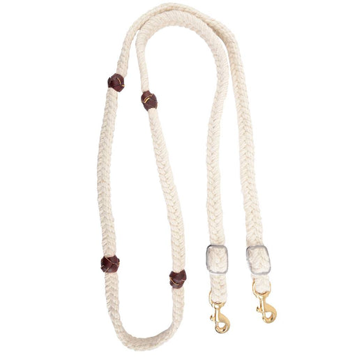 Martin Saddlery Blended Mohair Barrel Rein Tack - Reins Martin Saddlery White