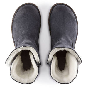 Birkenstock Uppsala Shearling Boot - Suede Leather Graphite WOMEN - Footwear - Casuals Birkenstock   