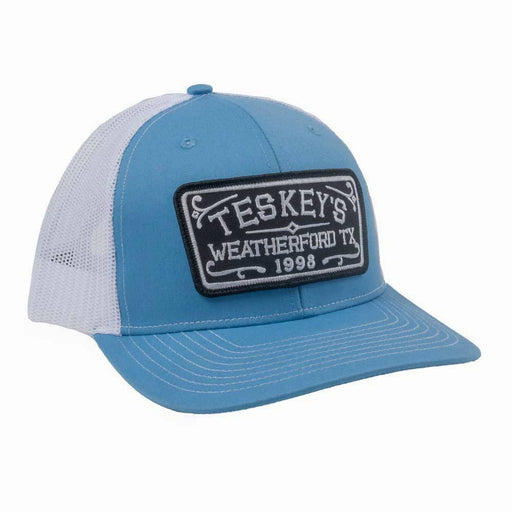 Teskey's 98 Script Patch Cap - Blue/White TESKEY'S GEAR - Baseball Caps Teskey's