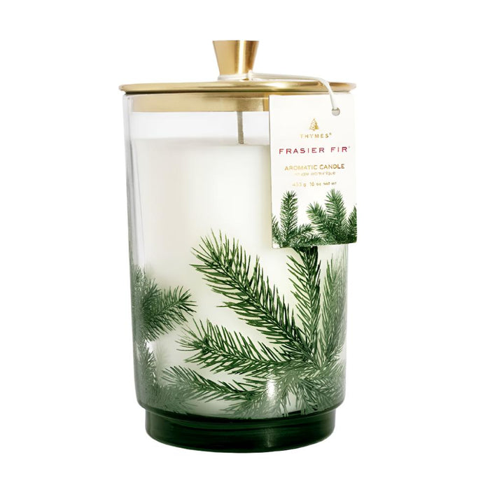 Thymes Frasier Fir Heritage Large Pine Needle Luminary HOME & GIFTS - Home Decor - Candles + Diffusers Thymes