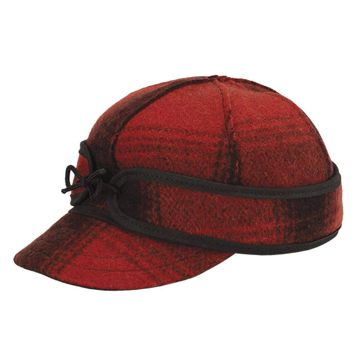 Stormy Kromer Lil Kromer Cap - Black/Red HATS - KIDS HATS Stormy Kromer