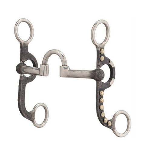 Weaver 4-5/8" Pony Bit, Correction Mouth, Buffed Black Tack - Bits Weaver
