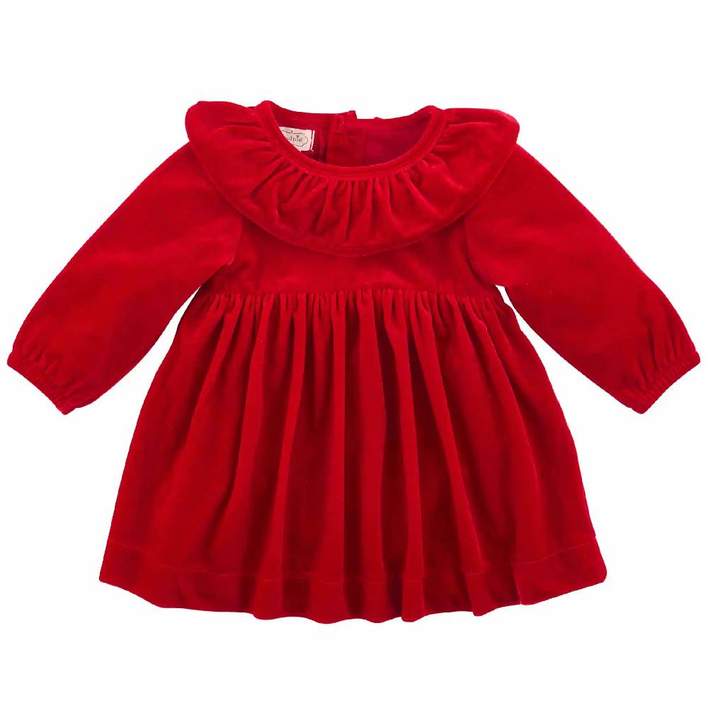 Mud Pie Girl's Velvet Red Dress - FINAL SALE KIDS - Baby - Baby Girl Clothing Mud Pie   