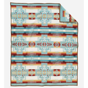 Pendleton Chief Joseph Robe Blanket - Aqua HOME & GIFTS - Home Decor - Blankets + Throws PENDLETON