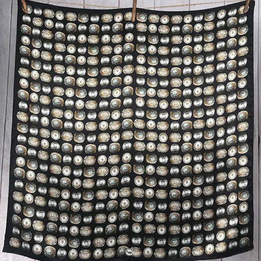 Fringe Scarves "Baby Concho" Long Wild Rag ACCESSORIES - Additional Accessories - Wild Rags & Scarves Fringe Scarves Black